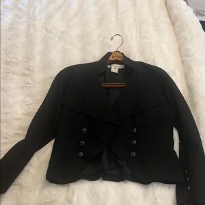 Karl Lagerfeld Black Double-Breasted Blazer